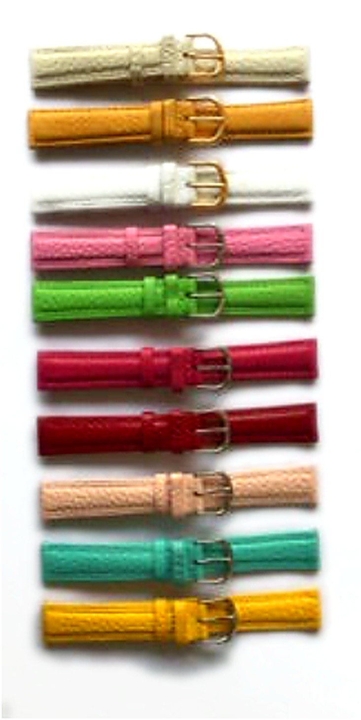 Correa de Reloj de Cuero Genuino de Colores — Line3