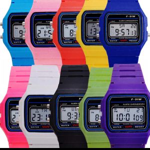 Reloj Digital Retro F-91W – Multicolor