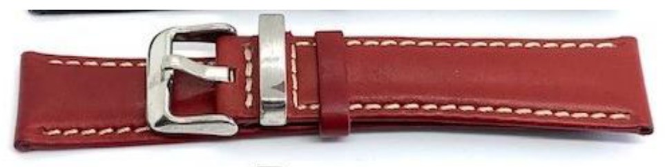 Correa de Reloj de Cuero Sailor XL Rojo — Line3