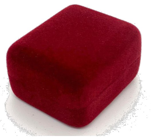 Estuche de Terciopelo Aro Pad Burdeo — Line3