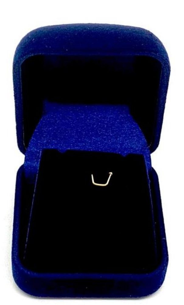Estuche de Terciopelo Aro y Medalla 50 Azul — Line3